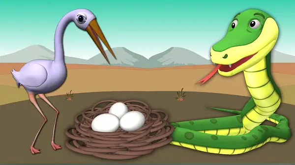 Learn English Through Story - The Crane and The Snake