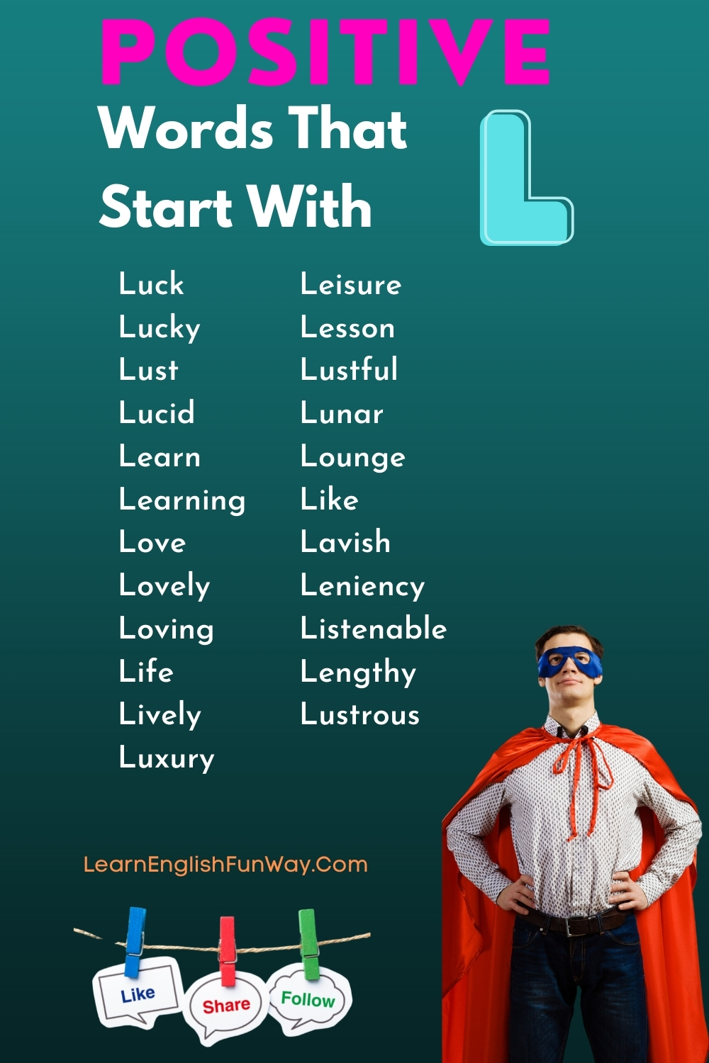 List Of Positive L Words