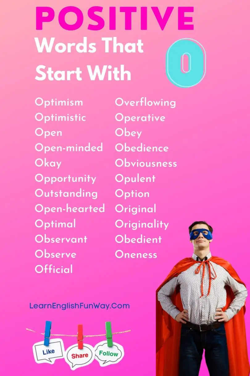 What Is A Nice Word That Starts With O