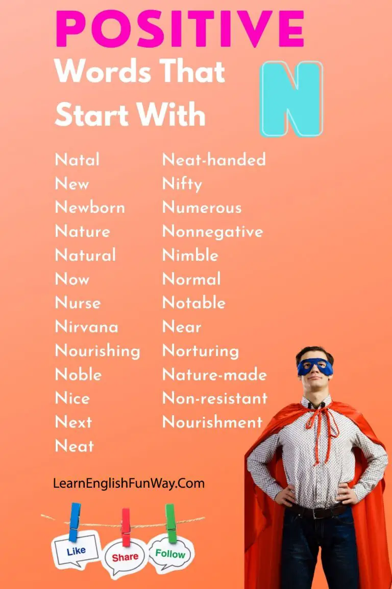 Nice Words To Describe A Person That Start With N