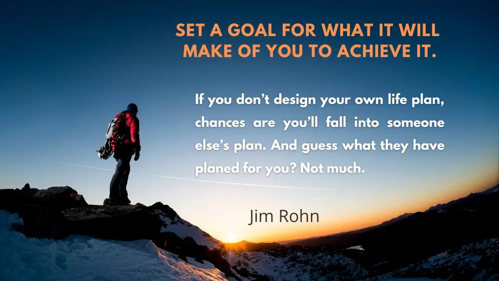 Jim Rohn Quotes on Goals